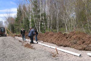 Disposal bed installation installing disposal bed
